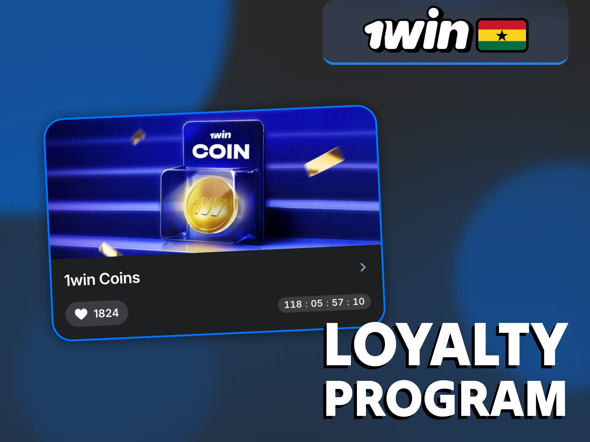 The 1Win loyalty program rewards you for playing regularly.