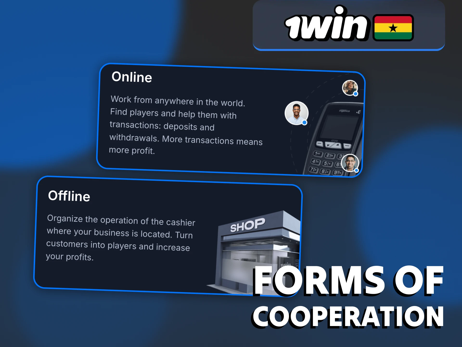 1Win Cash Agent program offers flexible ways to earn money.