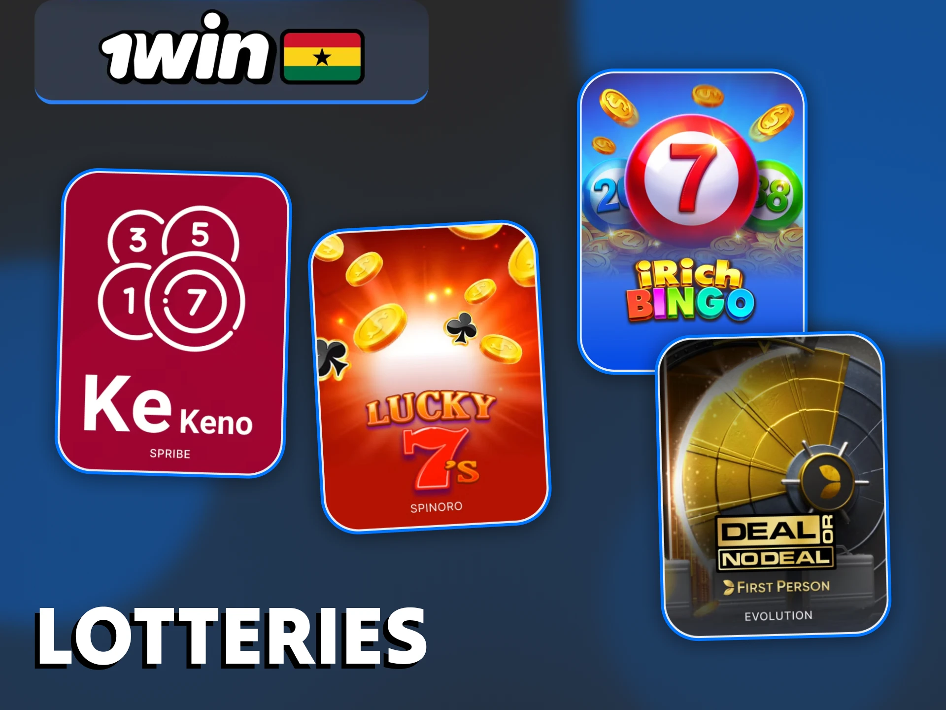 Lotteries at 1Win offers fast draws and instant results.