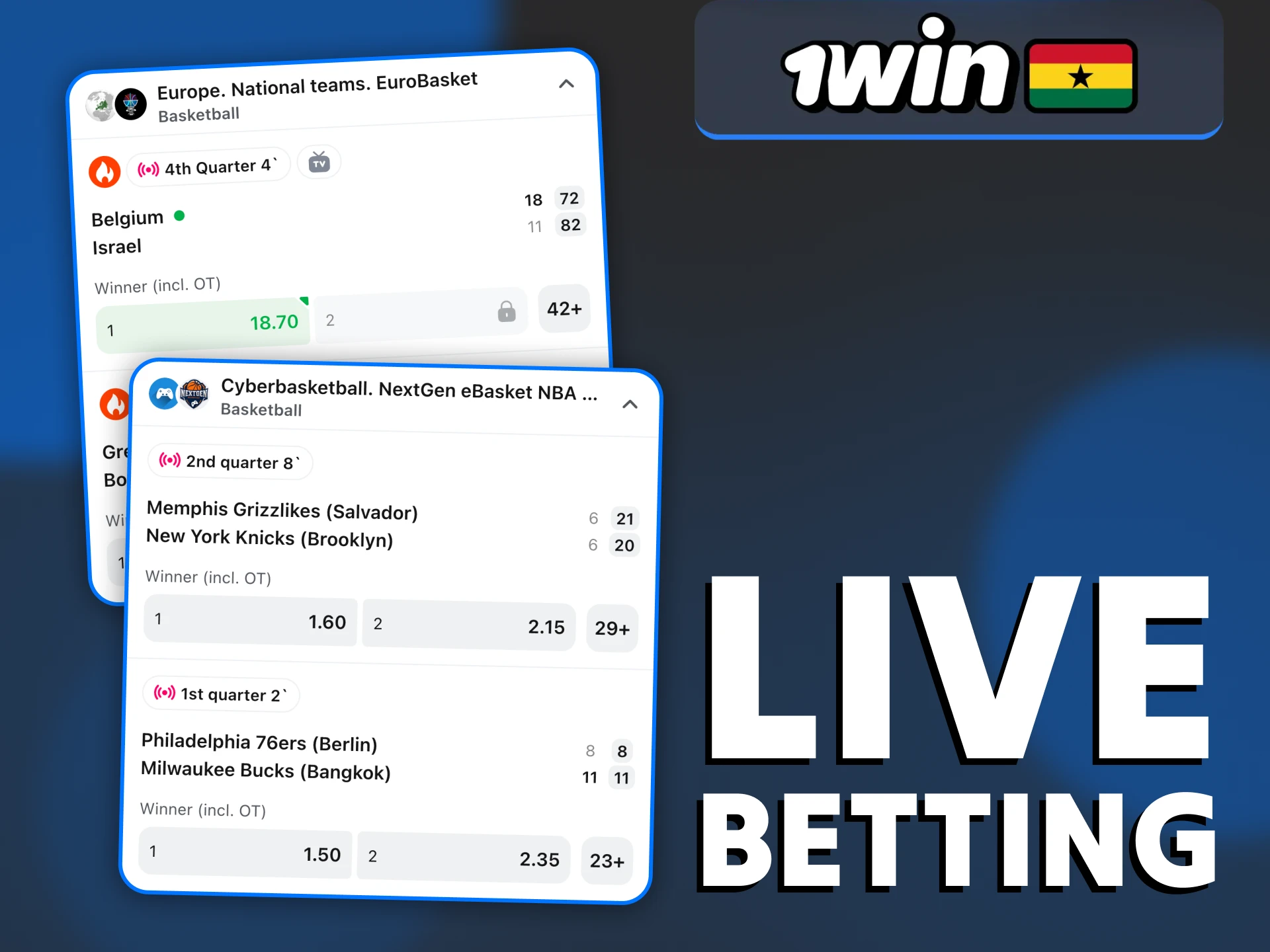 Try real time betting with 1Win official bookmaker.
