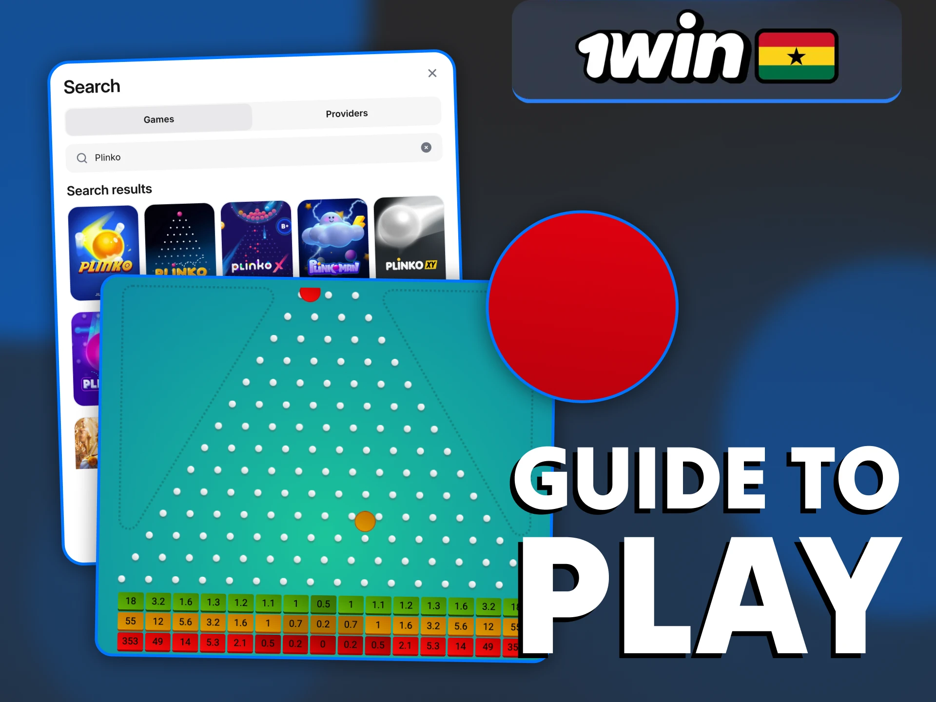 Use the instructions to start playing 1Win Plinko game.