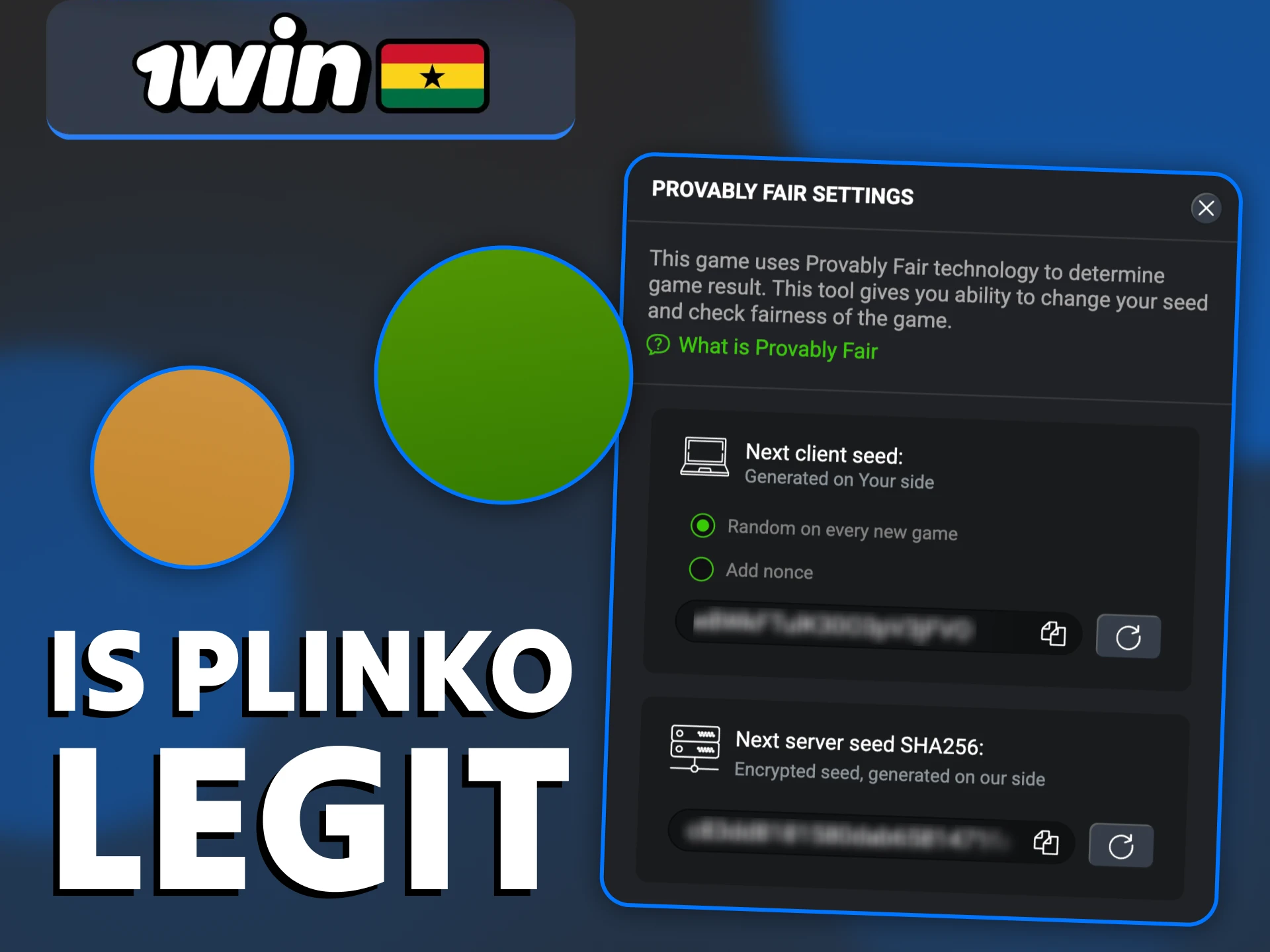 Plinko games on 1Win are legal in Ghana.