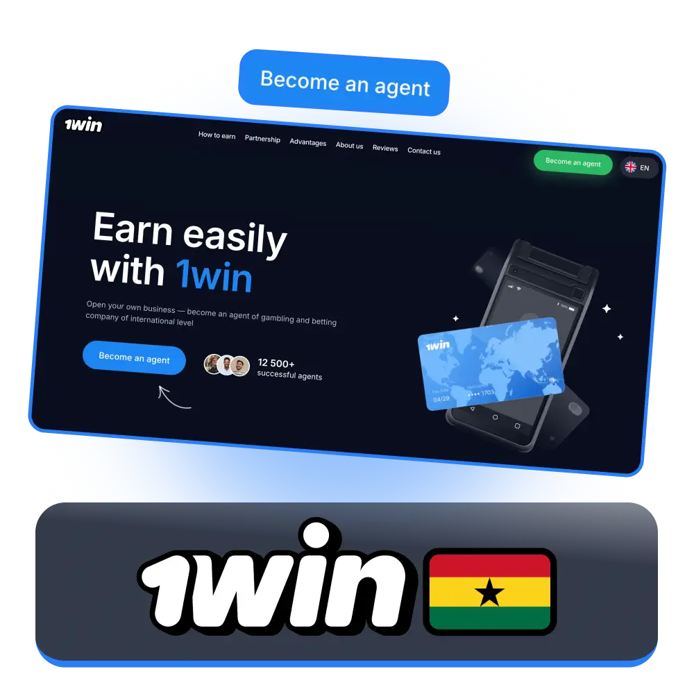Join as a 1Win Cash Agent, earn commissions with every transaction.