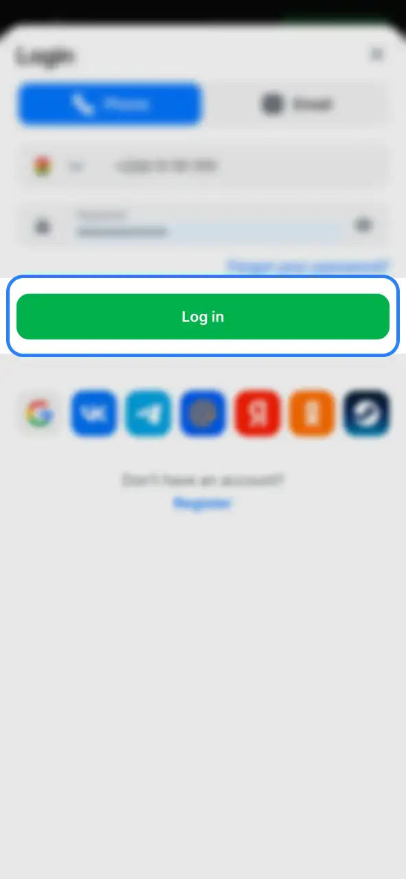 Click the Login button to access your 1Win account.