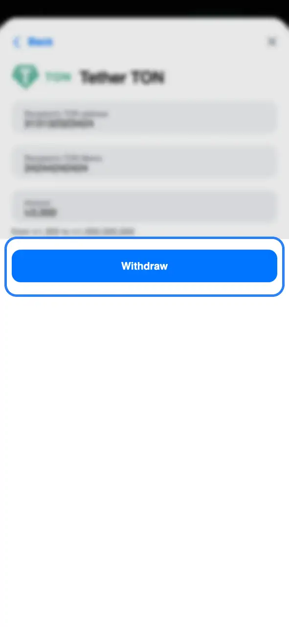 Press Withdraw to confirm and complete your 1Win cash out request.