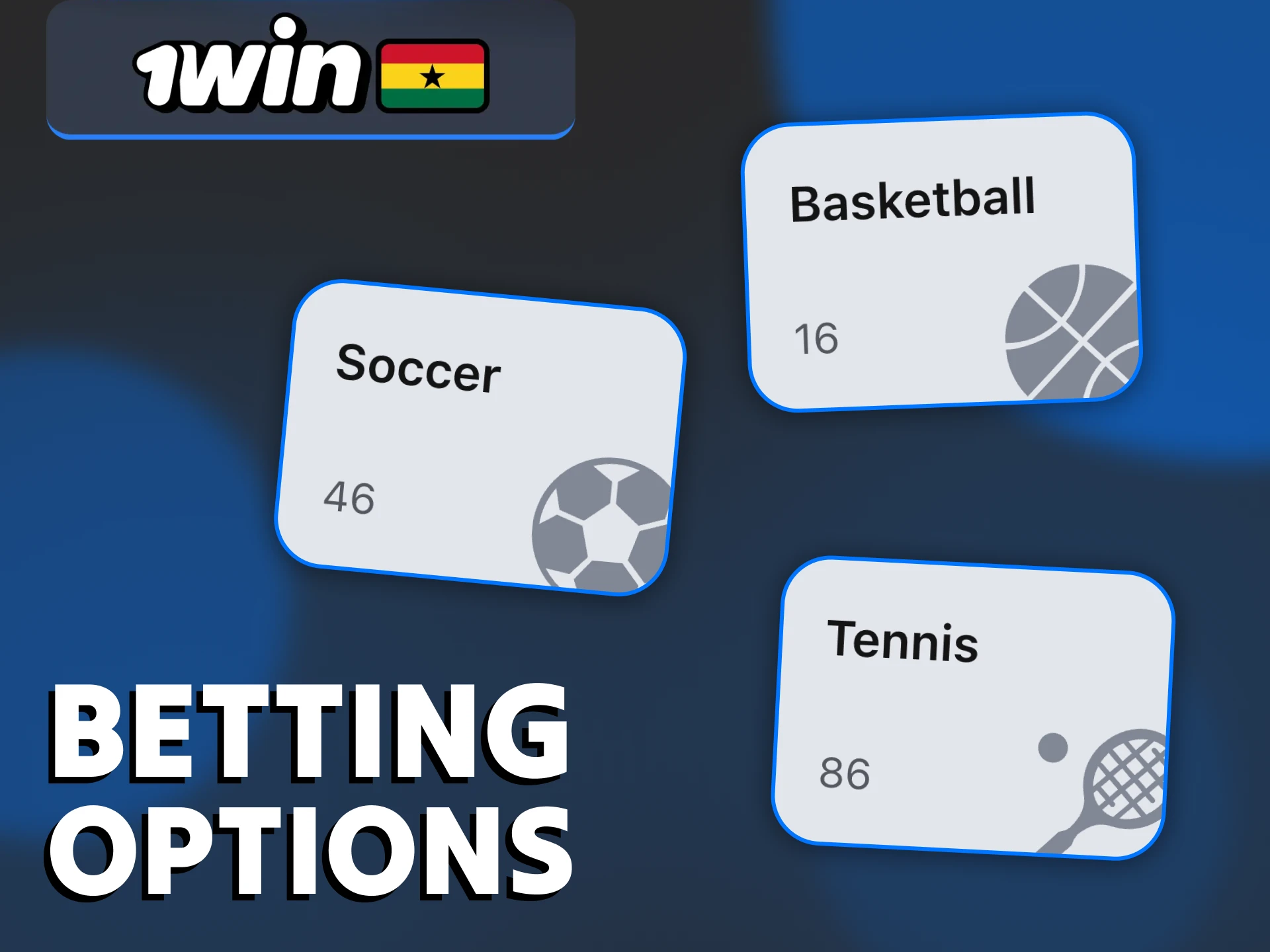 You can bet on different sports in the 1Win app.