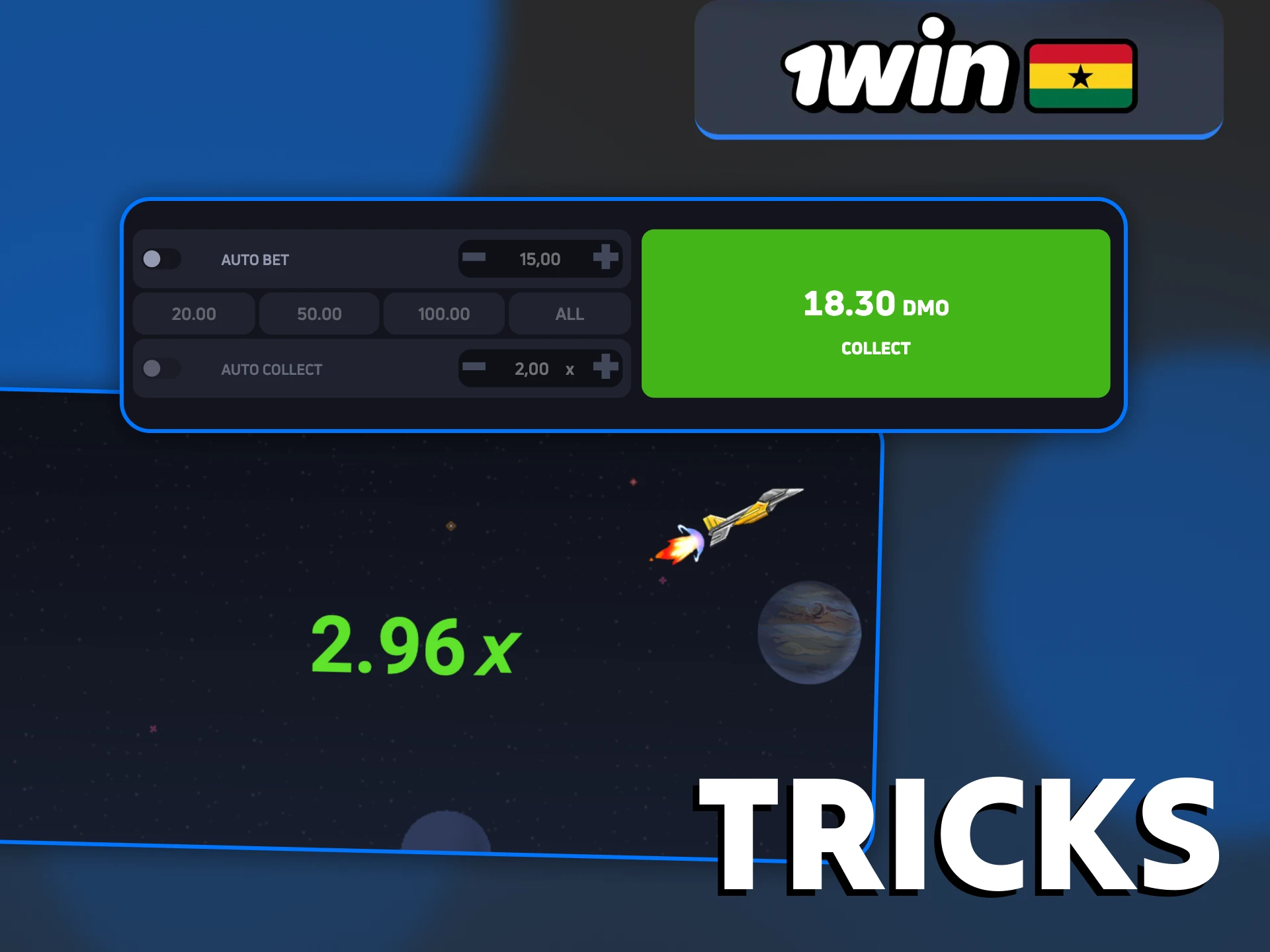 Improve your chances of winning with 1Win JetX game tricks.