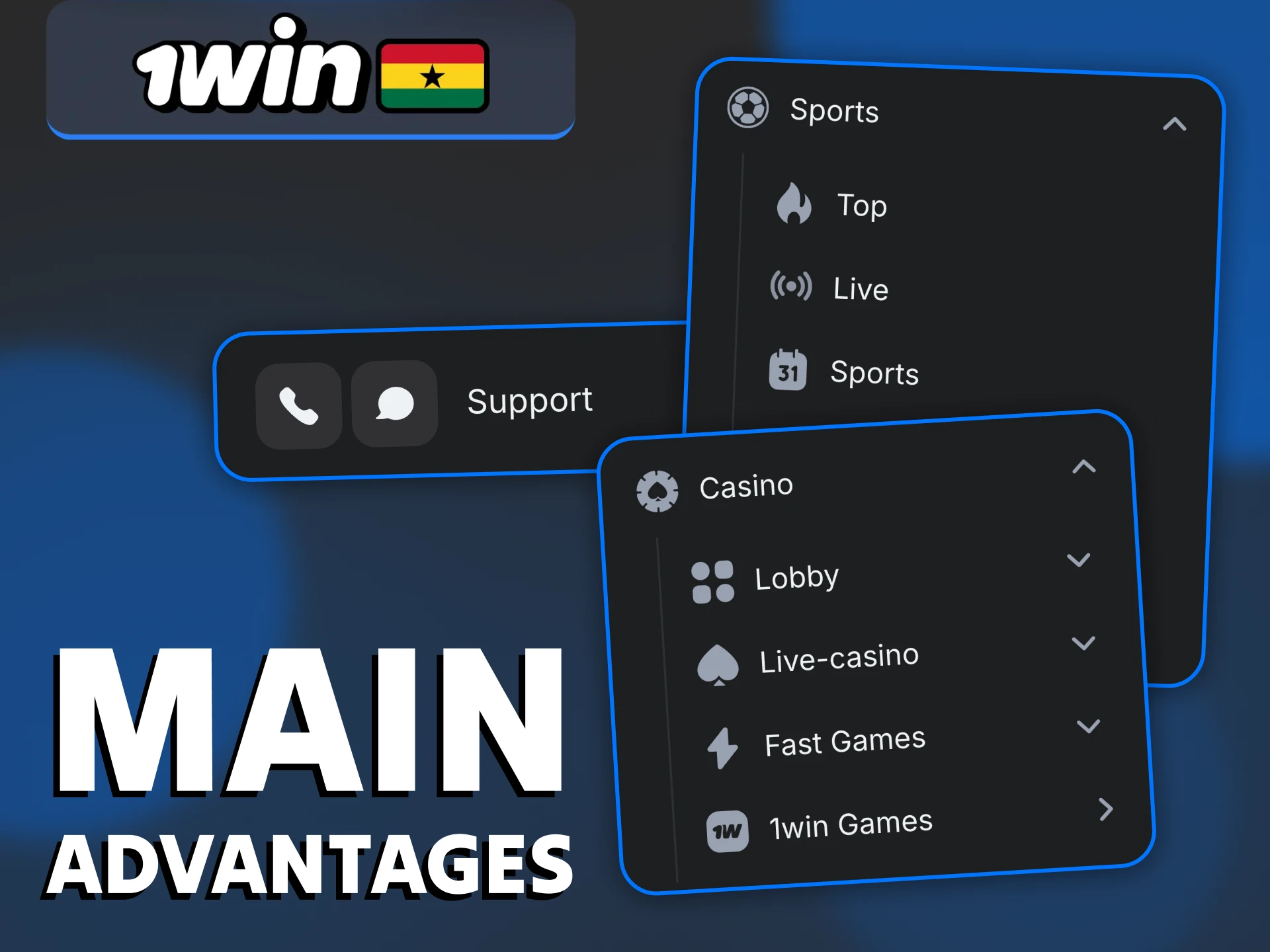 Make your betting easy and enjoyable with 1Win Ghana.