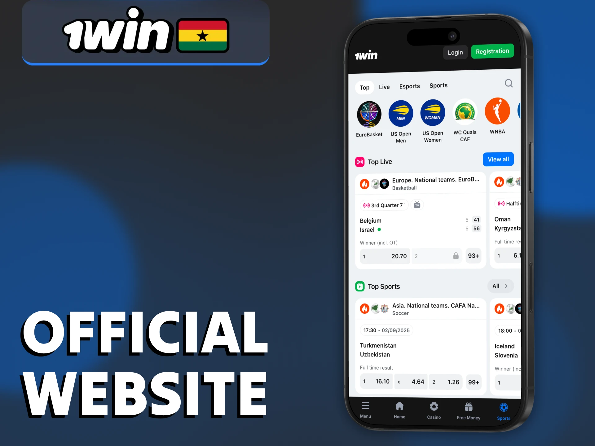 You can use the mobile version of 1Win site.