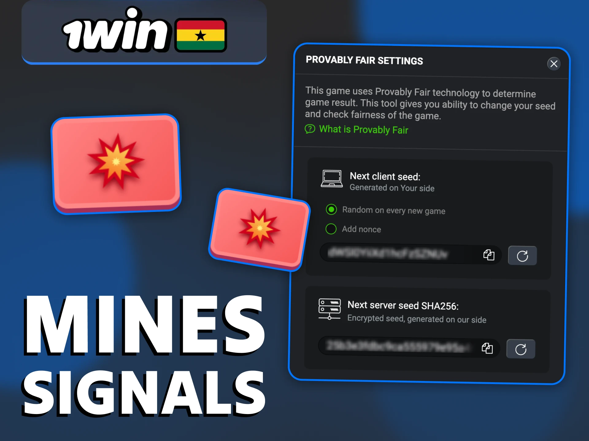 No signal can accurately predict 1Win Mines locations.