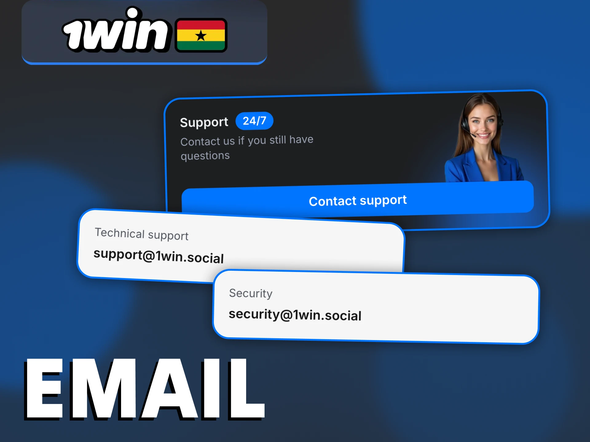 The official 1Win email address could solve your issues.