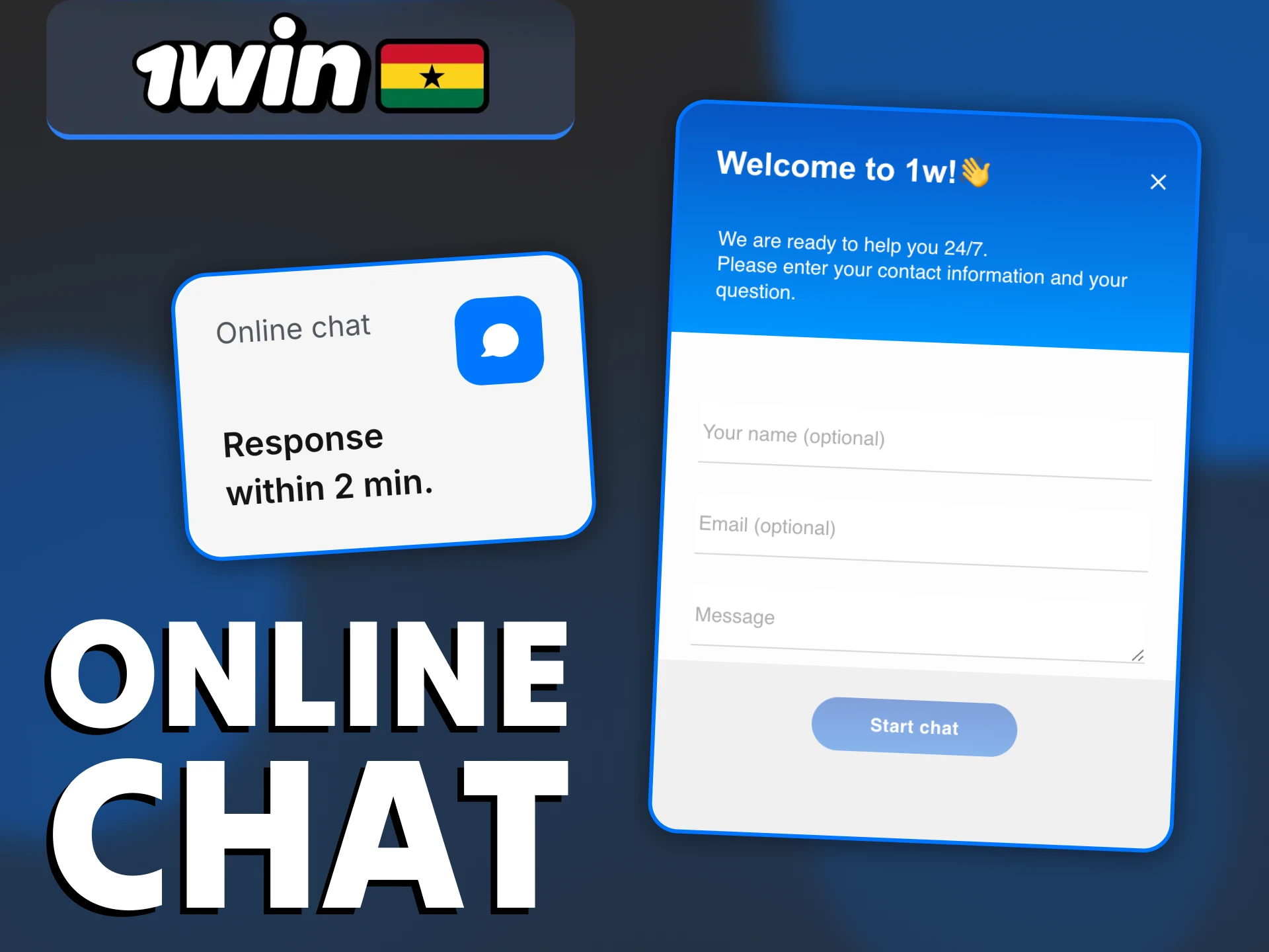 You can use online chat to connect 1Win support.
